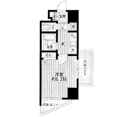 東京都新宿区弁天町 賃貸マンション 1K