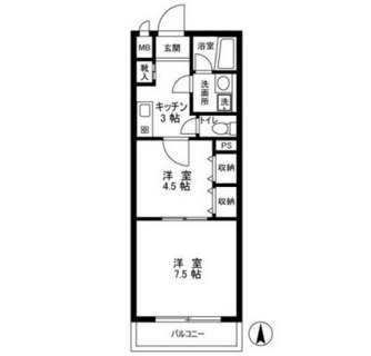 東京都新宿区弁天町 賃貸マンション 2K